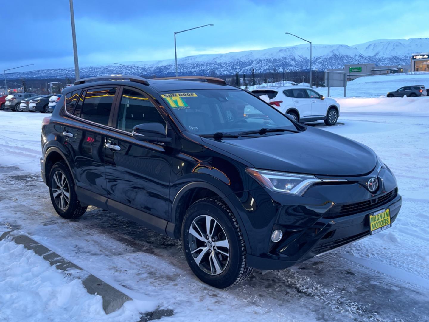 2017 Black /black leather Toyota RAV4 Limited AWD (2T3DFREV4HW) with an 2.5L L4 DOHC 16V engine, 6A transmission, located at 1960 Industrial Drive, Wasilla, 99654, (907) 274-2277, 61.573475, -149.400146 - Photo#4